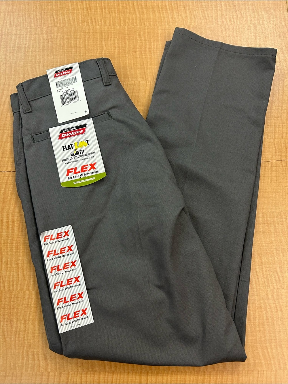 Dickies Men’s Flat Front Slim Fit Shorts - Charcoal Gray 30x32